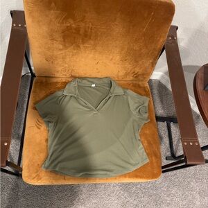 Women’s Olive Green Polo Shirt